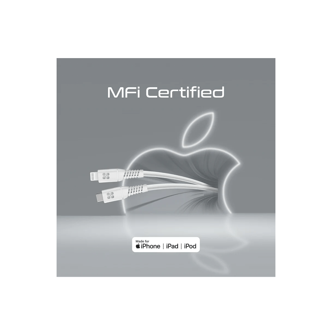 Promate PowerLine-Ci120 20W Power Delivery USB-C To Apple® Lightning Connector Cable Promate PowerLine-Ci120 20W Power Delivery USB-C To Apple® Lightning Connector Cable